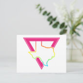 texas roze driehoek briefkaart (Staand voorkant)