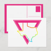 texas roze driehoek briefkaart (Voorkant / Achterkant)