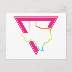 texas roze driehoek briefkaart