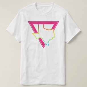 texas roze driehoek t-shirt