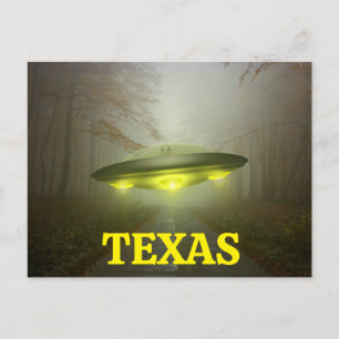 TEXAS RUIMTESCHIP UFO BRIEFKAART