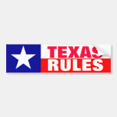 Texas Rules Bumpersticker (Voorkant)