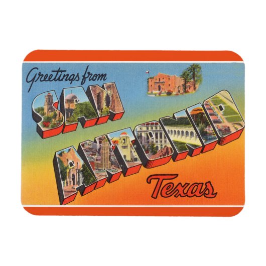 Texas, San Antonio magneet (Horizontaal)