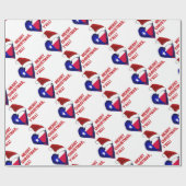 Texas Santa - Vrolijke Kerstmis Y'all! Cadeaupapier (Vlak)