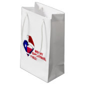 Texas Santa - Vrolijke Kerstmis Y'all! Klein Cadeauzakje (Achterkant Gekanteld)