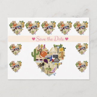 Texas Save the Date Briefkaart