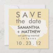 Texas Save the Date Cards (Voorkant)