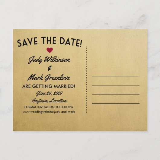 Texas Save the Date Horses Aankondigingskaart (Achterkant)