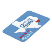 Texas Save the Date - stad Magneet (Linkerzijde)