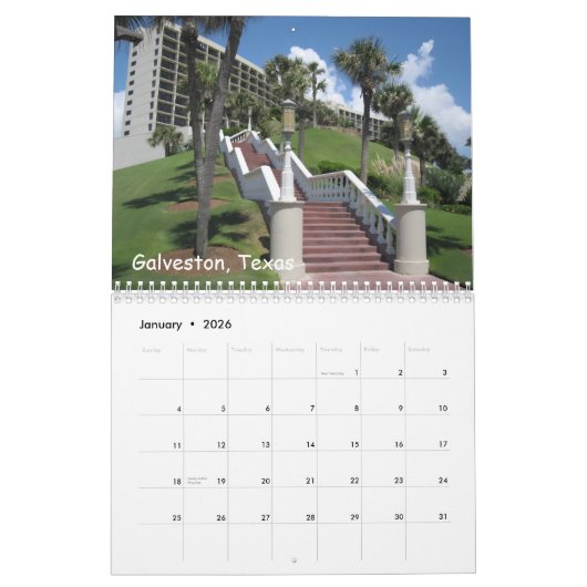 Texas: Scenic Sights Calendar Kalender (Jan 2026)