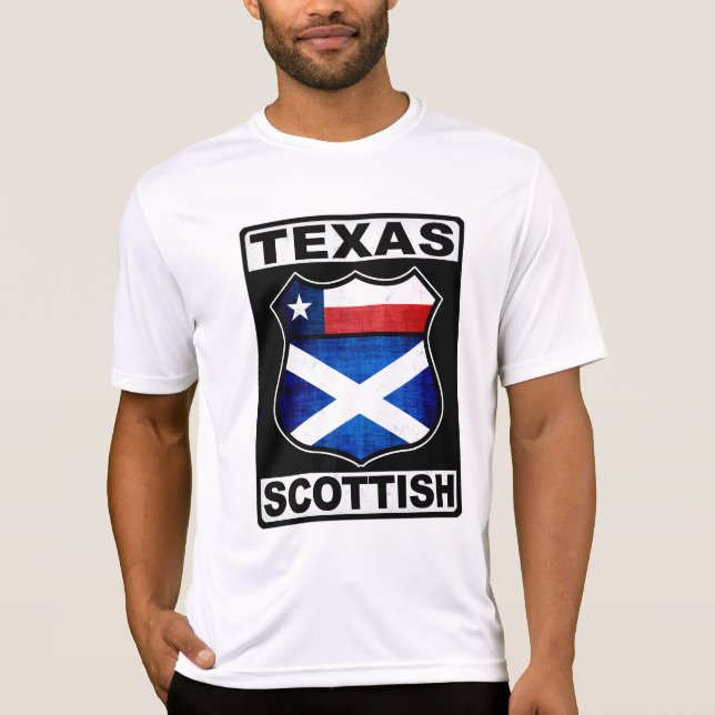 Texas Scottish American T-shirt (Voorkant)