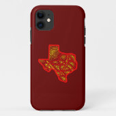 Texas Scribbleprint Case-Mate iPhone Case (Achterkant)