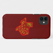 Texas Scribbleprint Case-Mate iPhone Case (Achterkant (horizontaal))