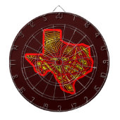 Texas Scribbleprint Dartbord (Voorkant)