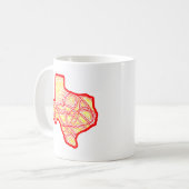 Texas Scribbleprint Koffiemok (Voorkant links)