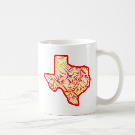 Texas Scribbleprint Koffiemok (Rechts)
