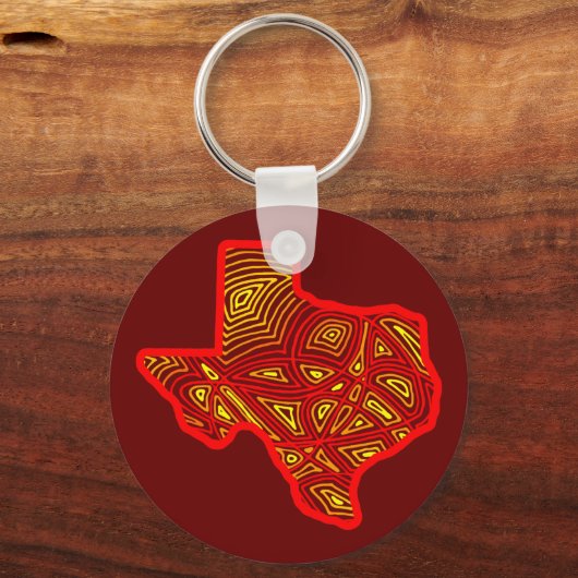 Texas Scribbleprint Sleutelhanger (Voorkant)