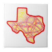 Texas Scribbleprints Art Tegeltje (Voorkant)