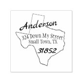 Texas Script Familienaam Zelfinktende Stempel (Design)