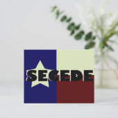 Texas SECEDE Briefkaart (Staand voorkant)