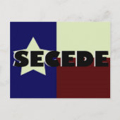 Texas SECEDE Briefkaart (Voorkant)