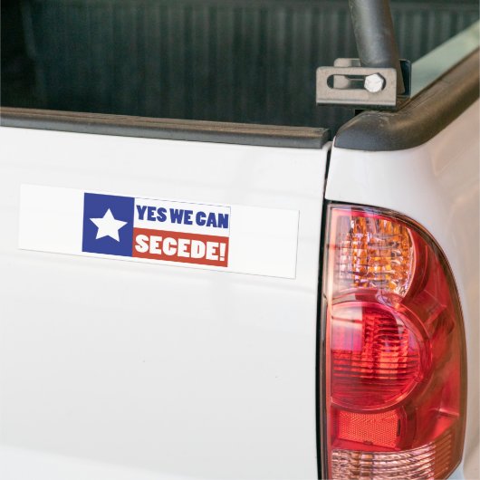 Texas Secede Bumpersticker (Op Truck)