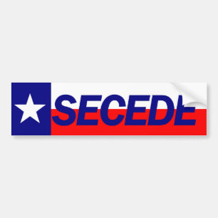 Texas SECEDE Bumpersticker