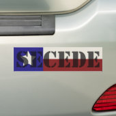 Texas SECEDE-bumpersticker Bumpersticker (Op auto)