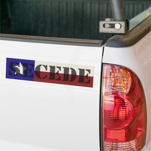 Texas SECEDE-bumpersticker Bumpersticker (Op Truck)