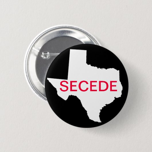 Texas Secede Button (Voorkant /achterkant)