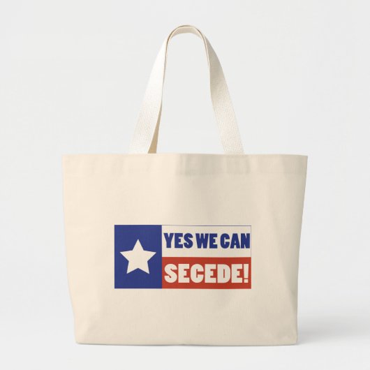 Texas Secede Grote Tote Bag (Voorkant)