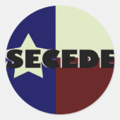 TEXAS SECEDE STICKERS (Voorkant)