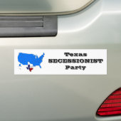 Texas SECESSIONISTE Partij Bumpersticker (Op auto)