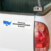 Texas SECESSIONISTE Partij Bumpersticker (Op Truck)