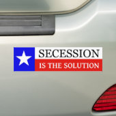 Texas Secsion Bumpersticker (Op auto)