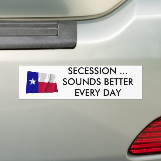 Texas Secsion klinkt elke dag beter Bumpersticker (Op auto)