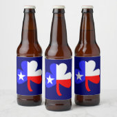 Texas Shamrock Bier Etiket (Flessen)