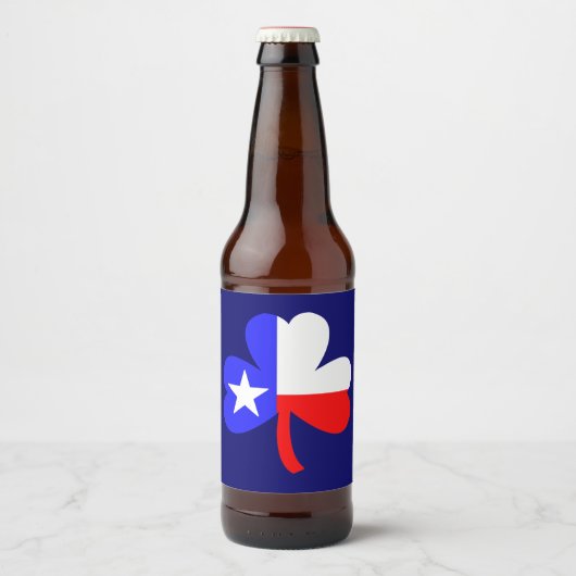 Texas Shamrock Bier Etiket (Voorkant)