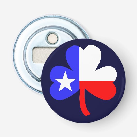 Texas Shamrock Button Flesopener (Voorkant)