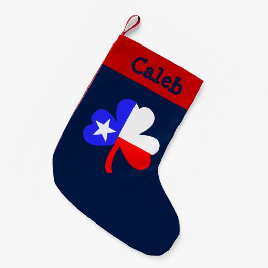 Texas Shamrock Kleine Kerstsok (Voorkant (Hangend))