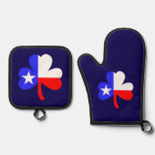 Texas Shamrock Ovenwant & Pannenlap Set (Voorkant)