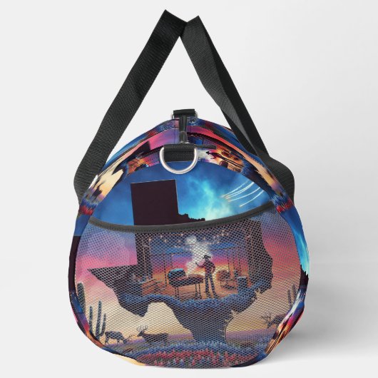 Texas Shape BBQ Pit Cowboy Herten Sunset Plunjezak (Rechts)