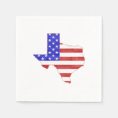 Texas Shaped American Flag Patriotic Texan TX Servet (Voorkant)