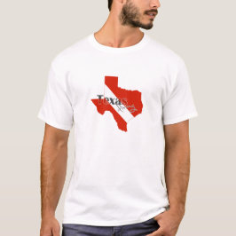 Texas Shaped Diving Flag Texan Scuba Diver T-shirt