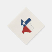 Texas Shaped State Flag Texan Lone Star Party Servet (Hoek)