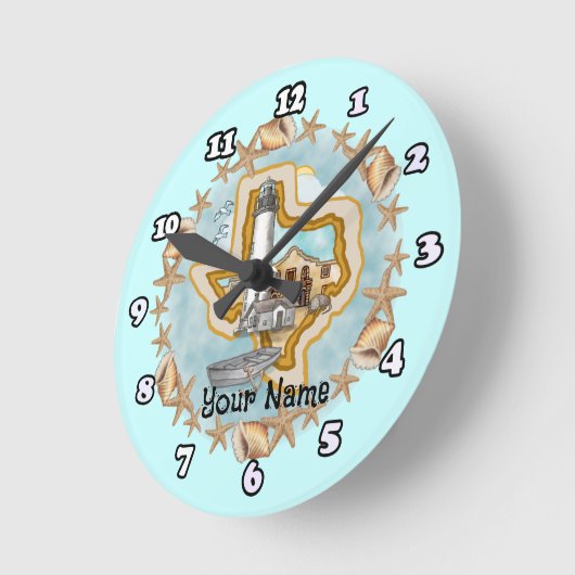 Texas Shells Lighthouse Ronde Klok (Hoek)