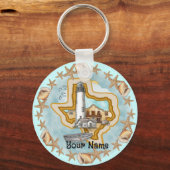 Texas Shells Lighthouse Sleutelhanger (Voorkant)