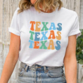 Texas Shirt Wavy Groovy Font