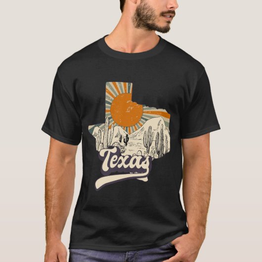  Texas Shirt, woestijn grafisch T-shirt, Western S T-shirt (Voorkant)