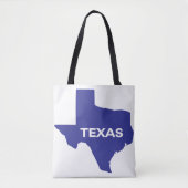 Texas silhouette canvas tas (Voorkant)